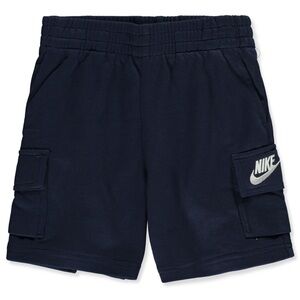 Kids Nike Black Cargo Shorts with Logo